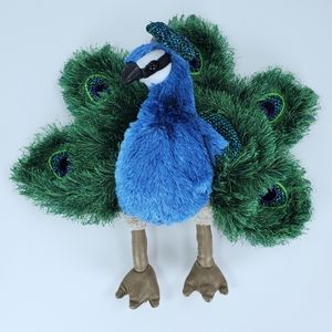 Folkmanis Small Peacock Bird Hand Puppet 9"